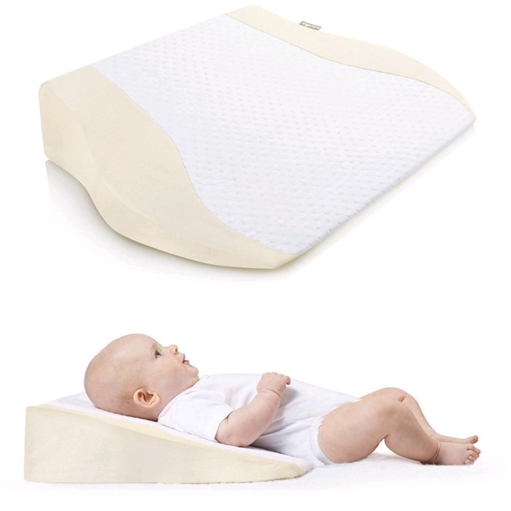 Universal Crib Wedge Pillow For Baby Anti Rollover Mattress Cotton