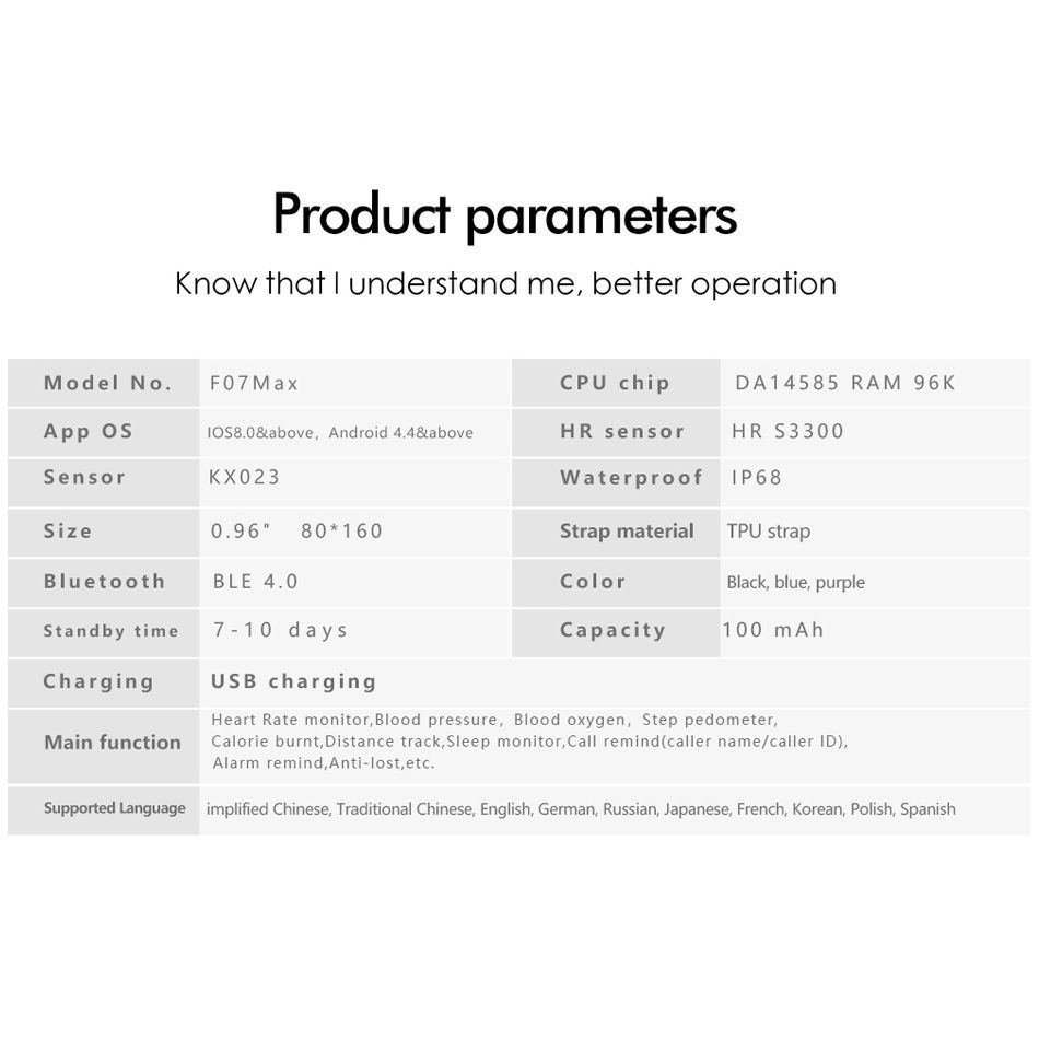 f07 fitness tracker app