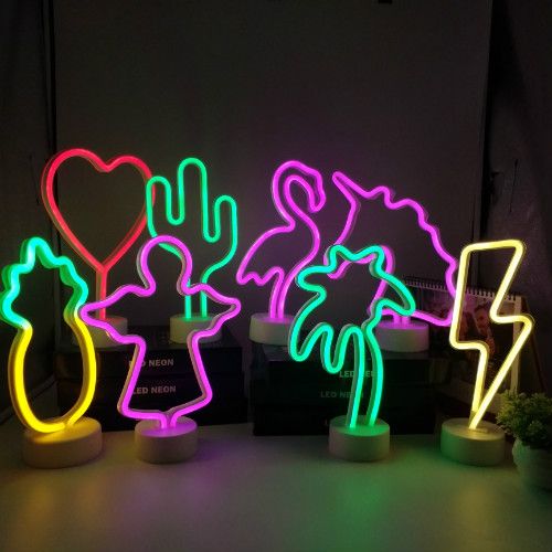 compre lindo 2019 dulce simbolo lamparas noches decorativas de interior lamparas led luz de noche romantico 3d amor corazon carpa decoracion del