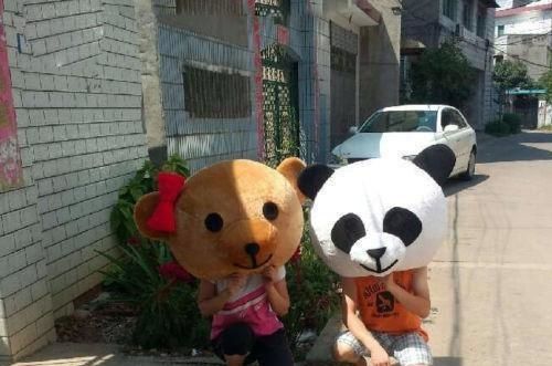 NEW ARRIVAL ACCESSORY PANDA /& TEDDY BEAR HEADS COSTUME MASCOT CARTOON FOR LOVER