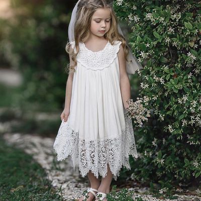 baby girl white casual dress