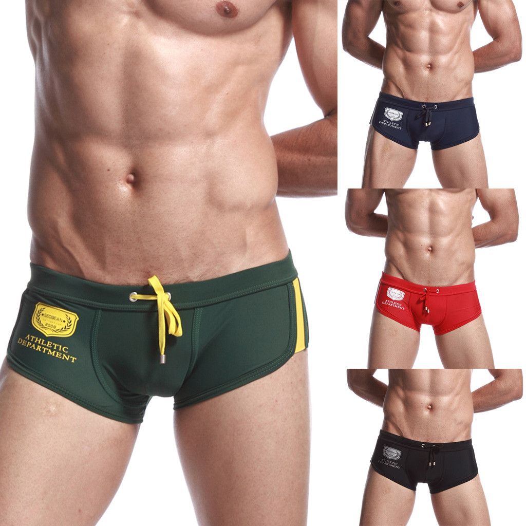men's boxer brief swim trunks