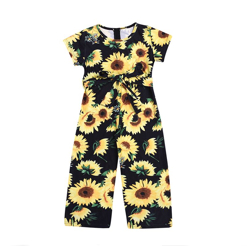 baby sunflower romper