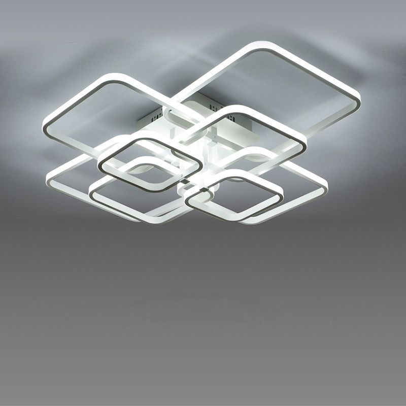 Acheter Pas Cher Anneaux Lustre Led Moderne Pour Salon Salle A Manger Chambre Cuisine Led Lustres Maison Led Plafonnier Lustre Luminaire Du 1 55 Fr Dhgate