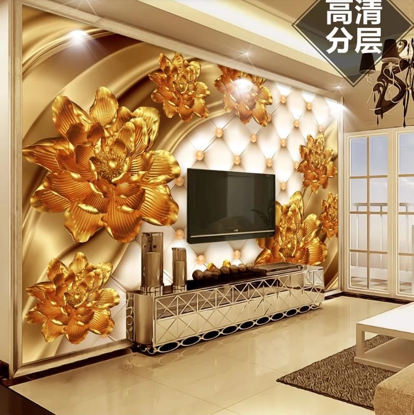3d gold wallpapers 3d luxury golden peony flower wallpapers soft package jewelry TV background wall paper 3d gold wallpapers 3d luxury golden peony flower wallpapers soft package jewelry TV background wall paper