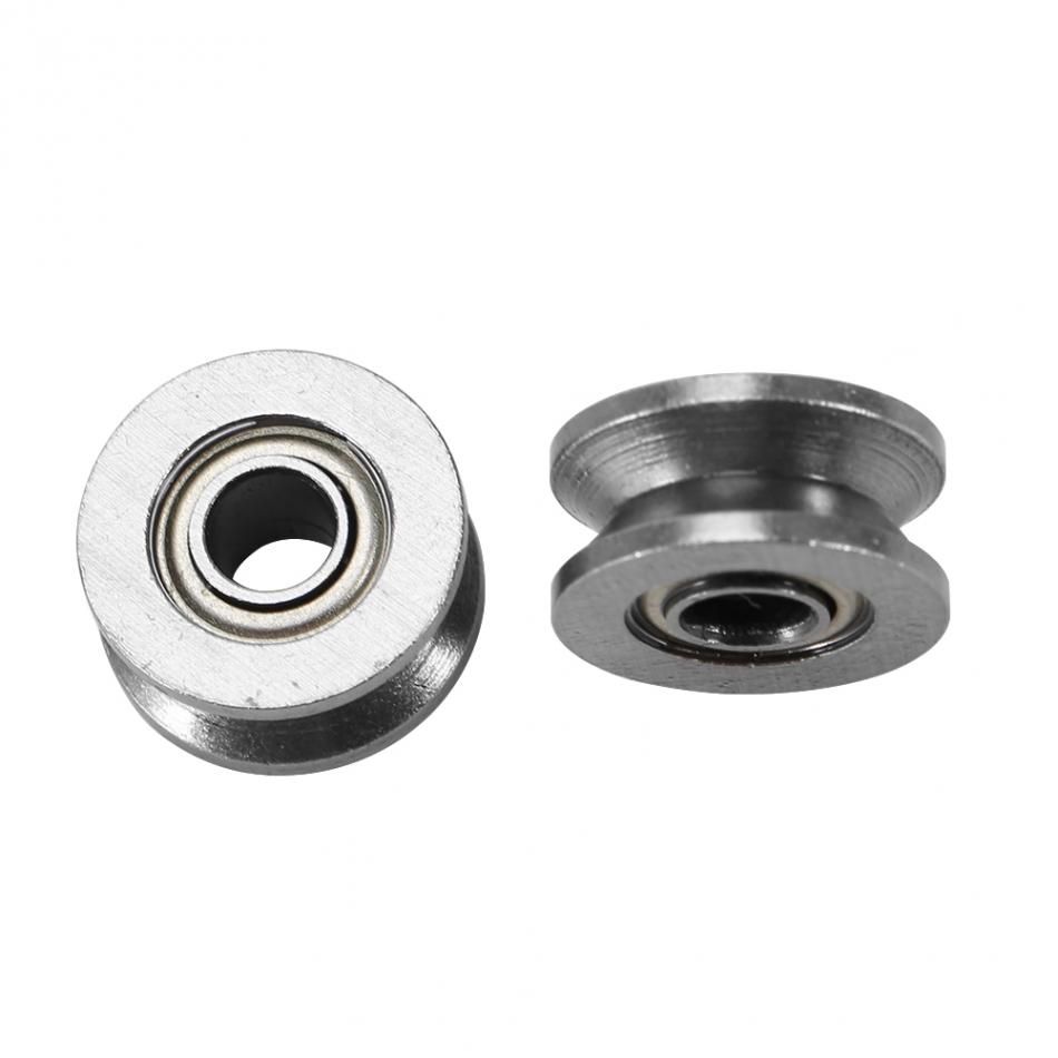 50pcs 624VV V624ZZ V Groove Sealed Track Pulley Guide Rail Ball Bearing 4x13x6mm