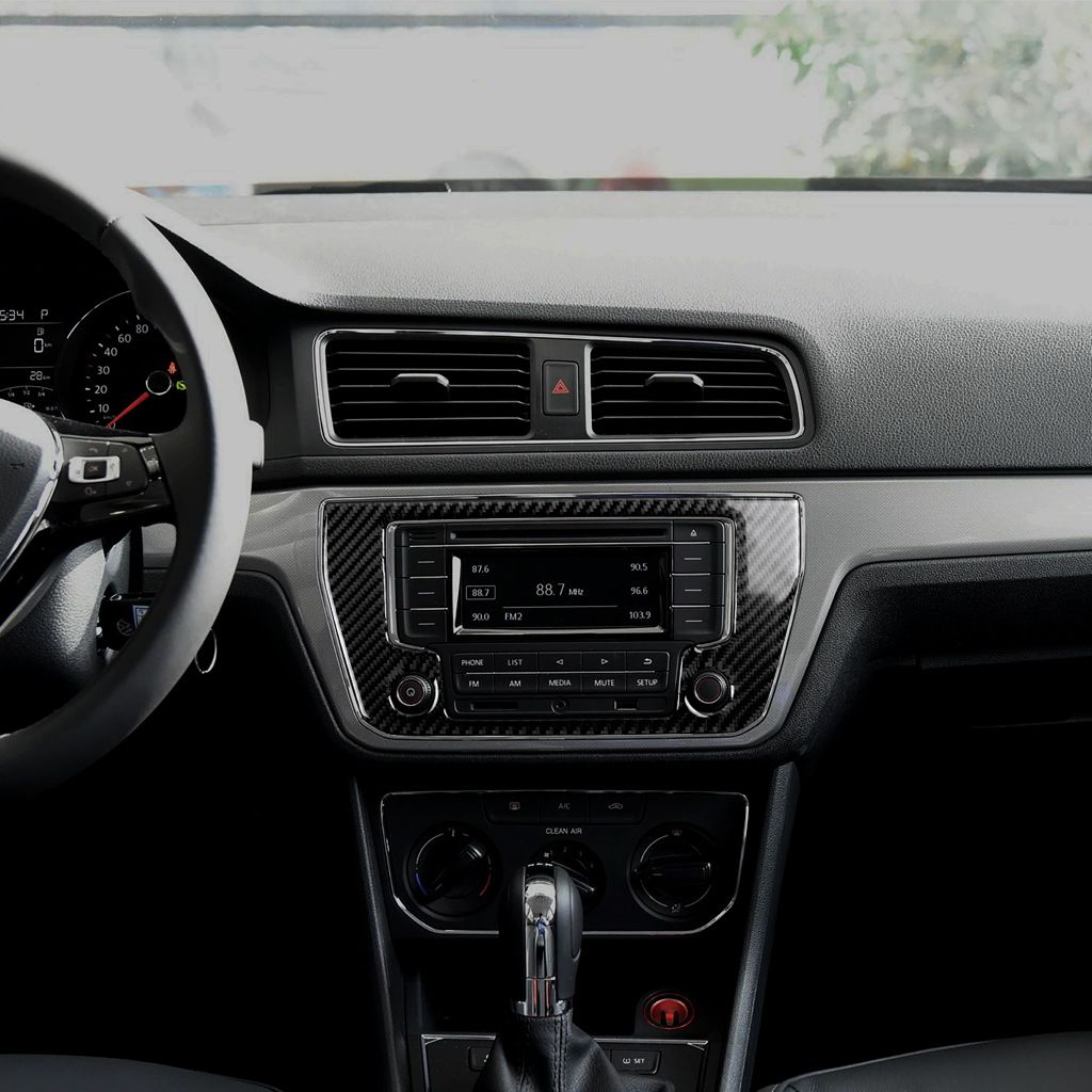 Grosshandel Kohlefaser Fur Volkswagen Lavida 2015 2016 Zentrale Konsole Navigator Gps Panel Rahmen Kohlefaser Dekorative Aufkleber Automotive Interior
