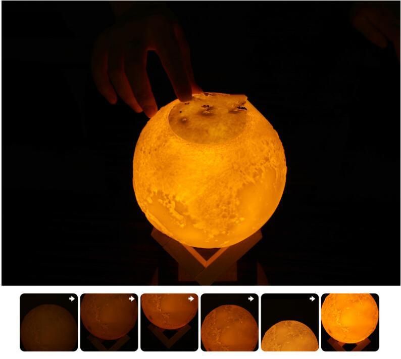 2021 3D Moon Lamp Humidifier 880ML Night Light Air Humidifier Essential