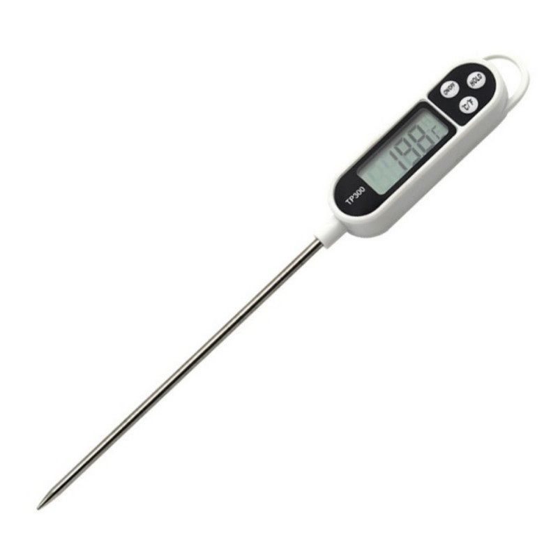 termometro per carne per cucina e forno nero per barbecue con pulsante touch Termometro digitale USB con funzione di ricarica con allarme immediato funzione timer LCD 