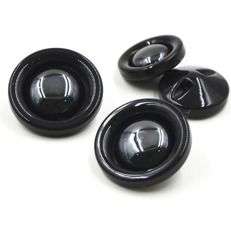2020 25 Mm Classics Resin Mirror Button Spherical Combination Button Fashion Black Dark Eyed