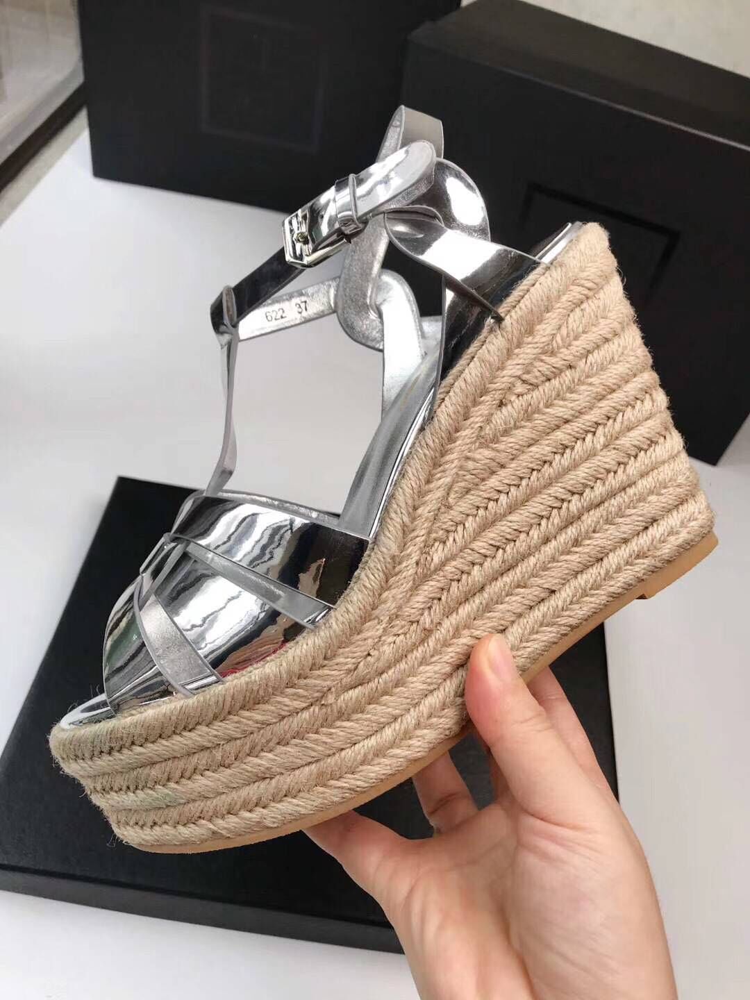 sandália plataforma 2019