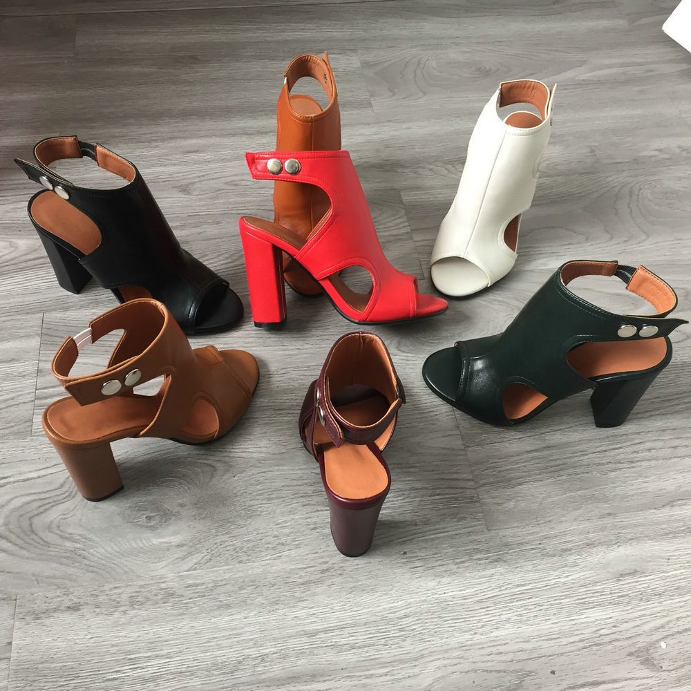 open block heels