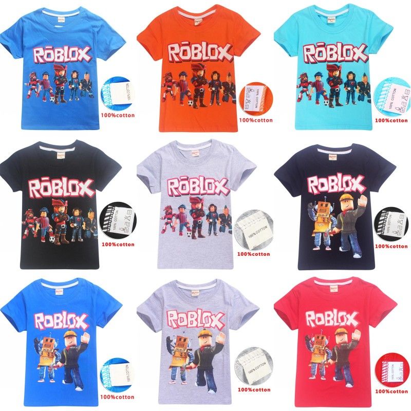 Roblox Summer Kids Tops Boys Short Sleeve T Shirts - boys fortinet roblox 3d t shirt kids 100cotton fall o neck clothes roblox pattern shirt long sleeve