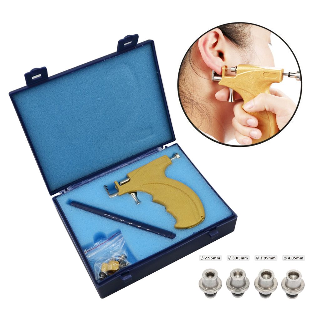 2020 Professional Ear Stud Earring Piercing Gun Tools Kit Body Piercing
