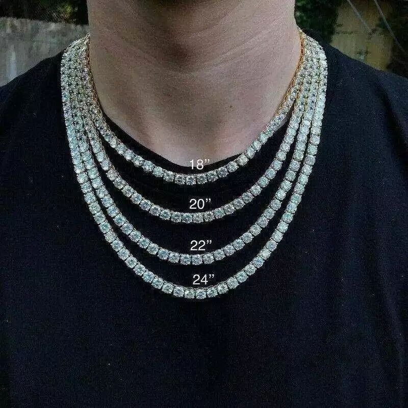 Iced Out Chains Jewelry Diamond Tennis 
