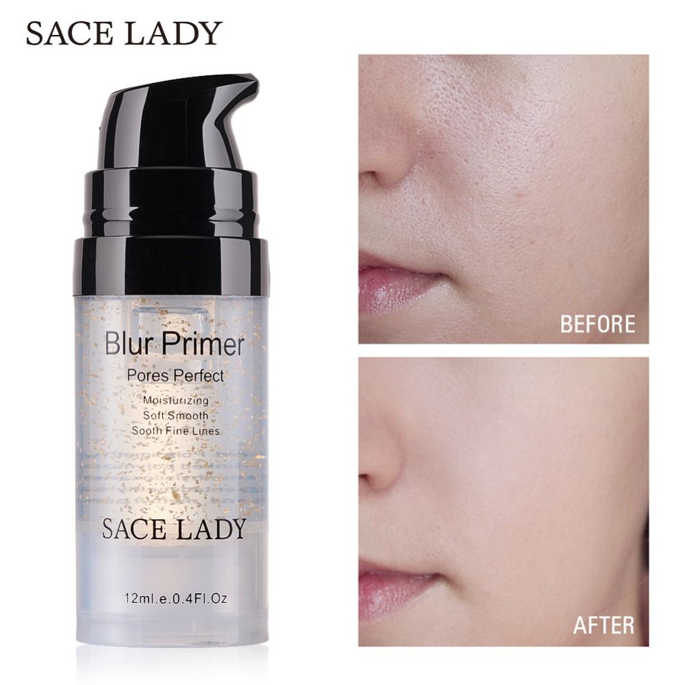 SACE LADY Foundation Primer Maquillaje Control de Aceite Mate Maquillaje Cara Base Crema 24 K Oro SACE LADY Foundation Primer Maquillaje Control de Aceite Mate Maquillaje Cara Base Crema 24 K Oro