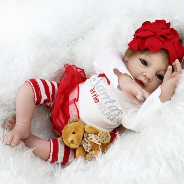 22 Inches Doll Reborn For Sale Soft Silicone Reborn Babies Girl
