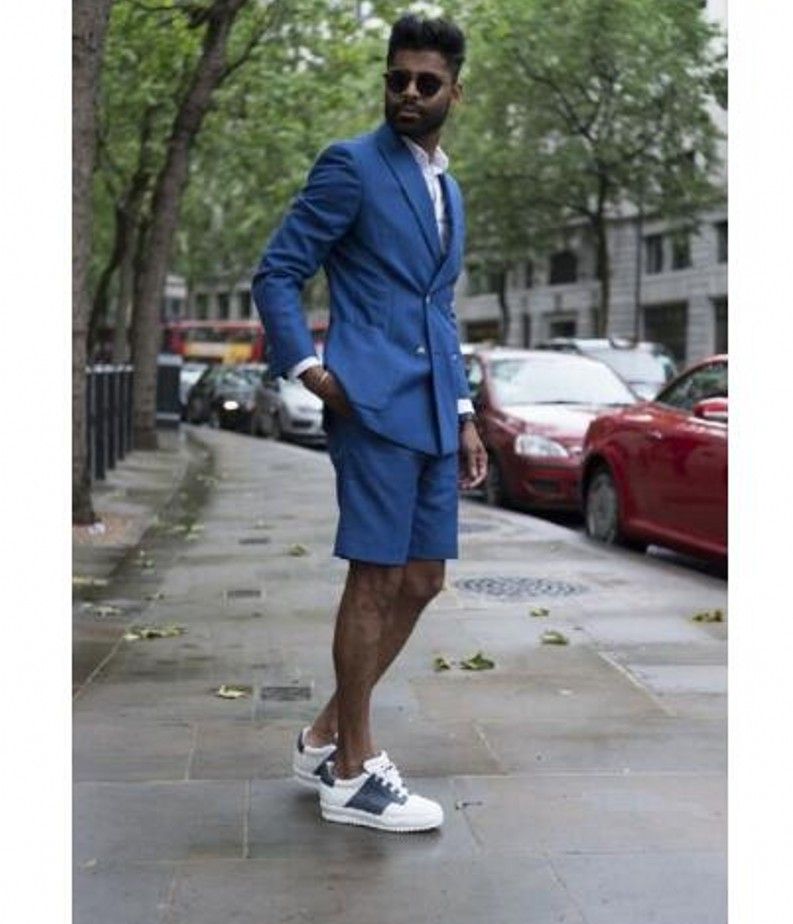 Compra Traje De Verano Con Pantalón Corto Traje Homme Terno Groom Tuxedos  Verano Para Hombre Trajes De Boda Vestido Blazer 2 Piezas Chaqueta +  Pantalones YM Barato | Entrega Rápida Y Calidad | Es.Dhgate