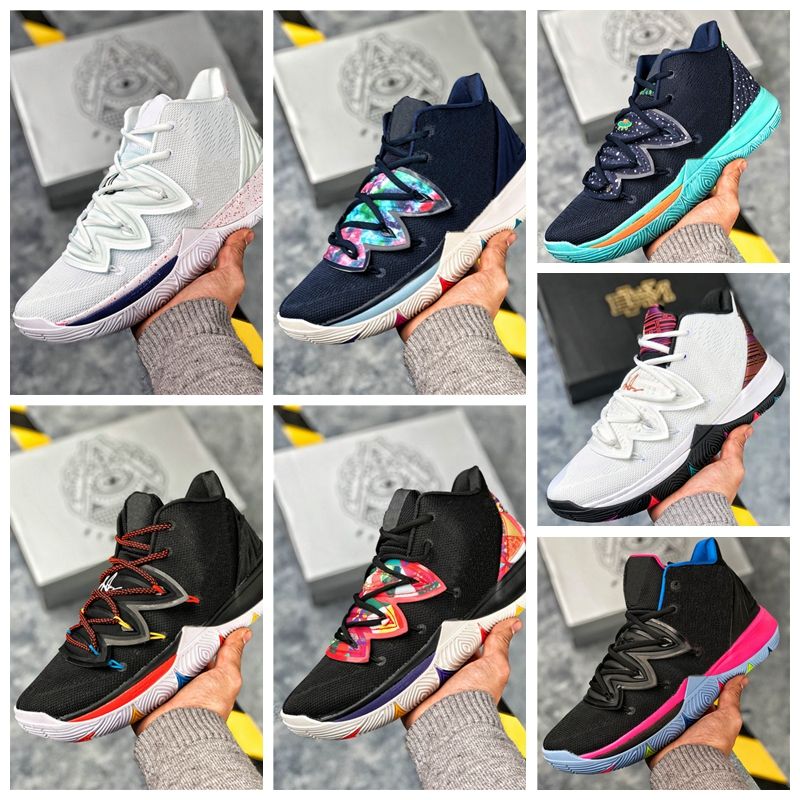 Nike Kyrie 5 Royal Blue Orange White For Sale The Sole Line
