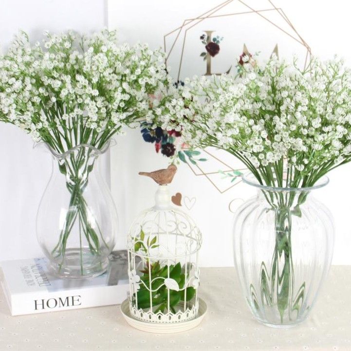 Silk Blooms Faux Babys Breath Heads For Home And Event Decor In