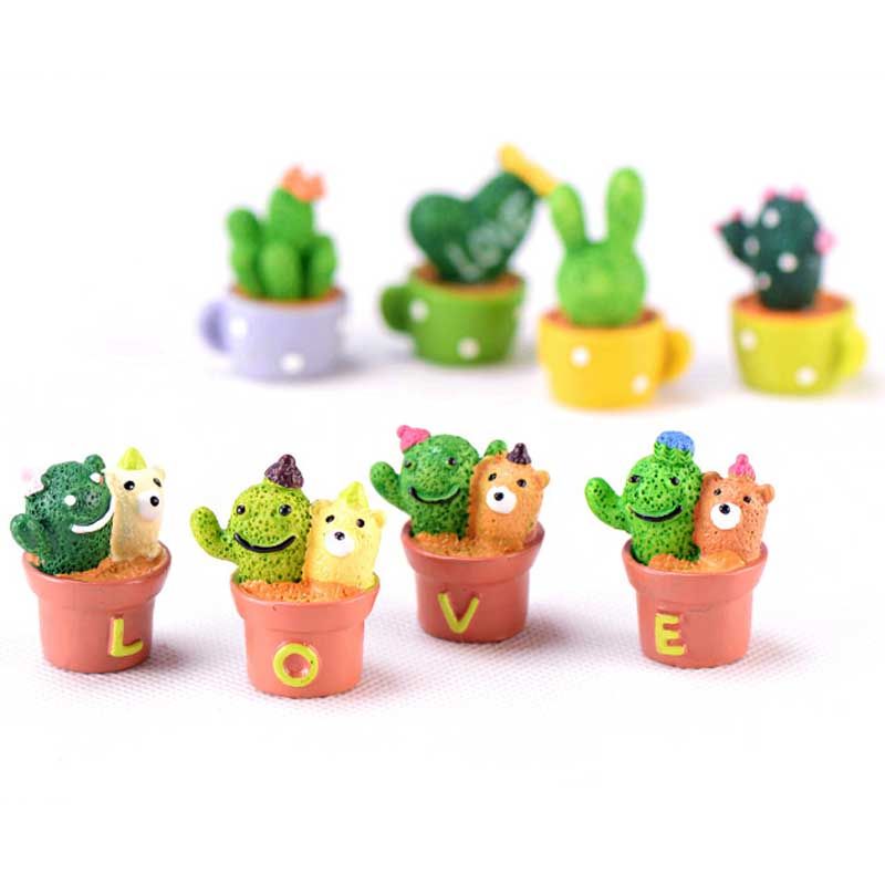 cute resin cactus planter