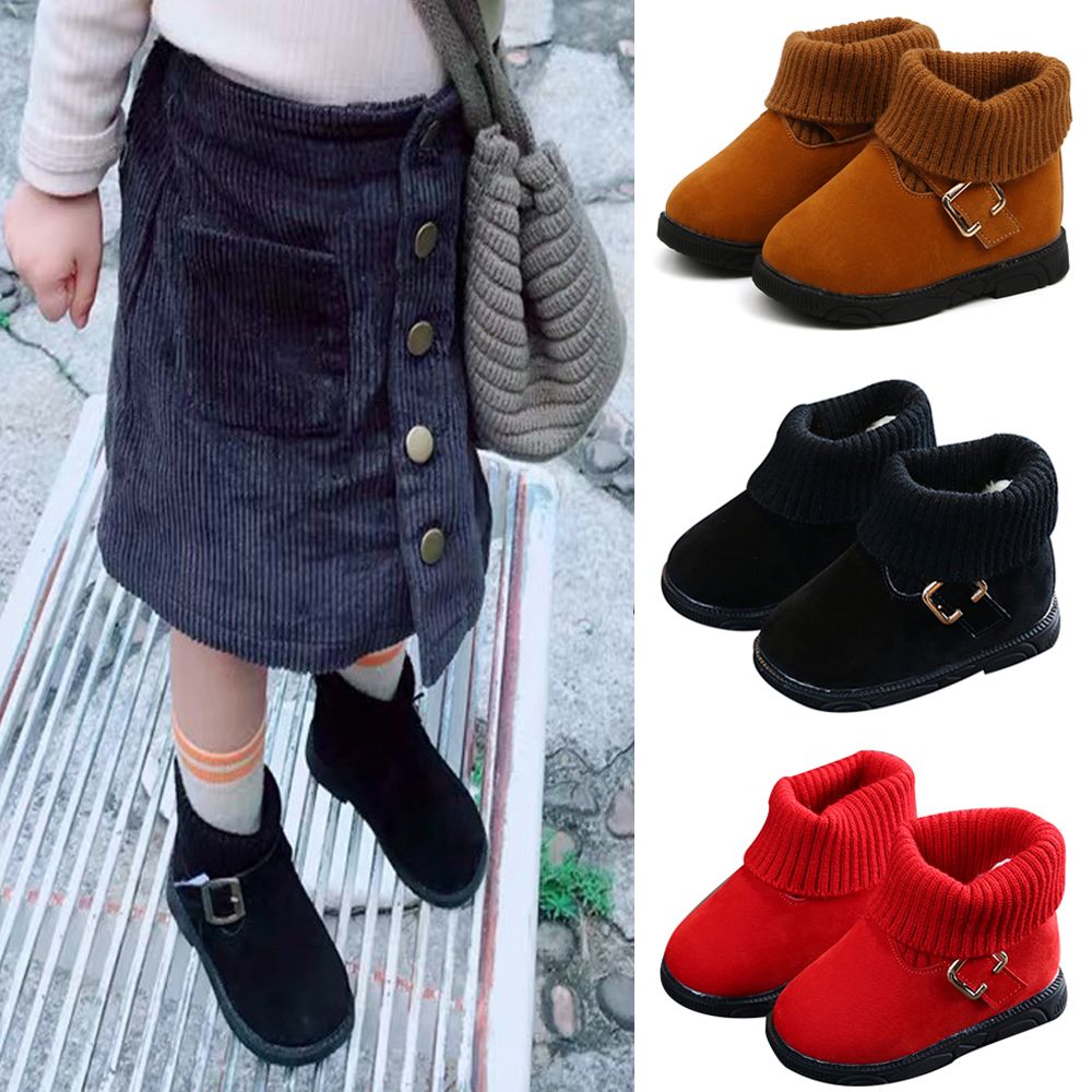 women comfy warm waterproof suede hook loop ankle boots