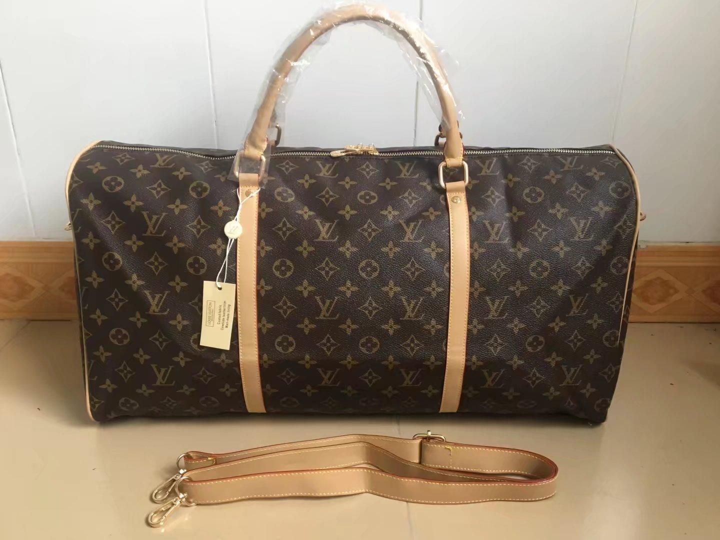 Fashion LuggageBags Women 3AA HandBags MICHAEL V0 KOR Shoulder  TravelBag Luxury Men ToteLOUISVUITTON KEEPALL 55 Cm From  Songwukong, $34.52