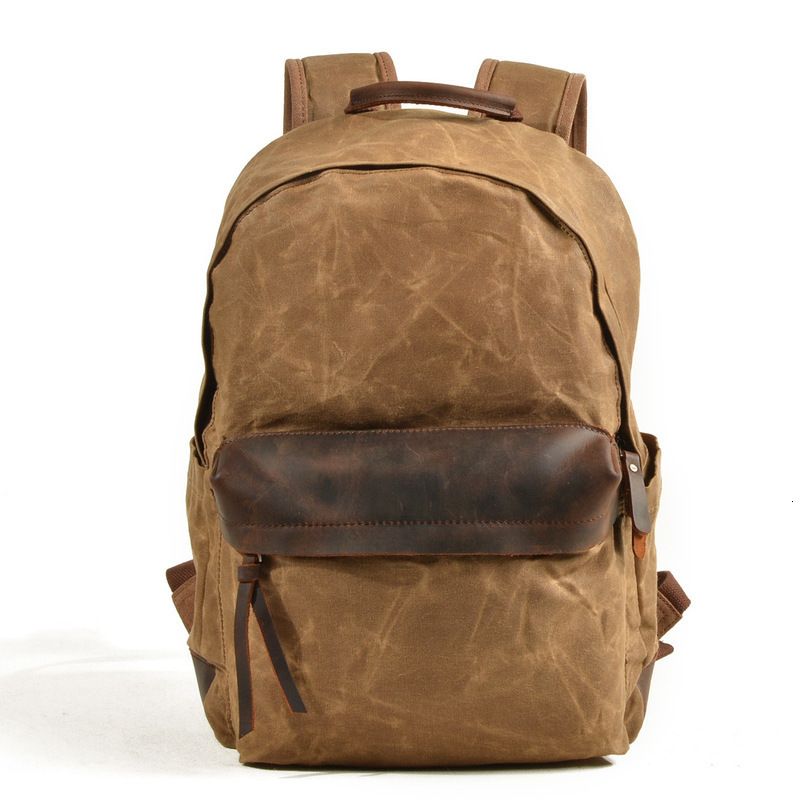 Unisex PU Leather Backpack Vintage Amry Camo Print Womens Casual Daypack Mens Travel Sports Bag Boys College Bookbag