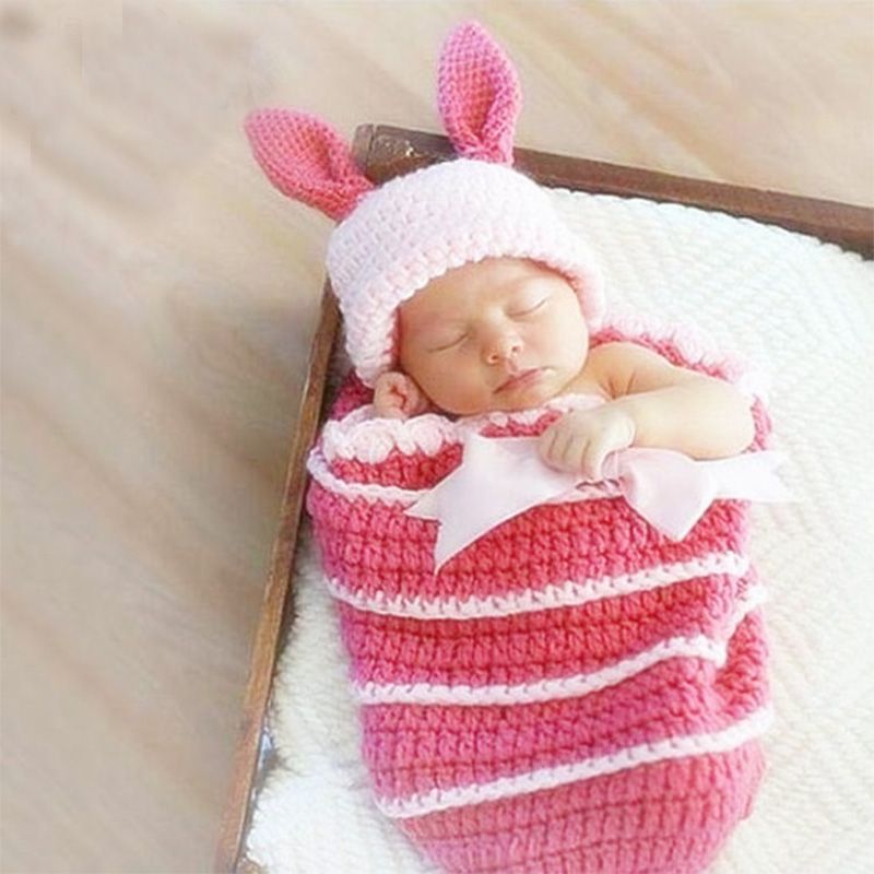 2020 Newborn Props For Photography Cute Bunny Suits Toddler Beanie
