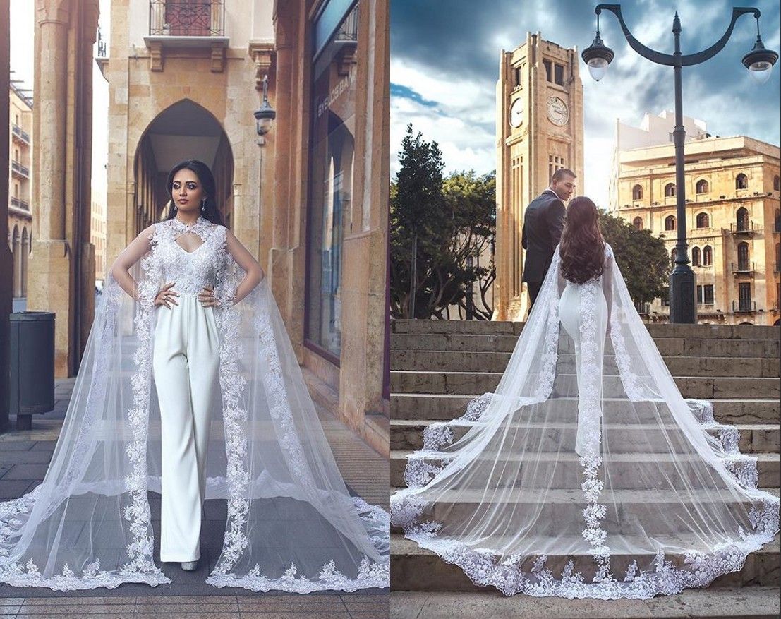 2019 2020 Luxury Chapel Train Big Wedding Bridal Shawl Jackets