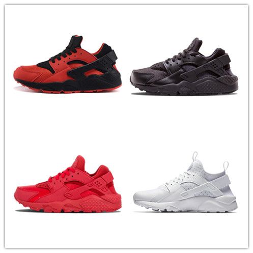 red huaraches with white bottoms