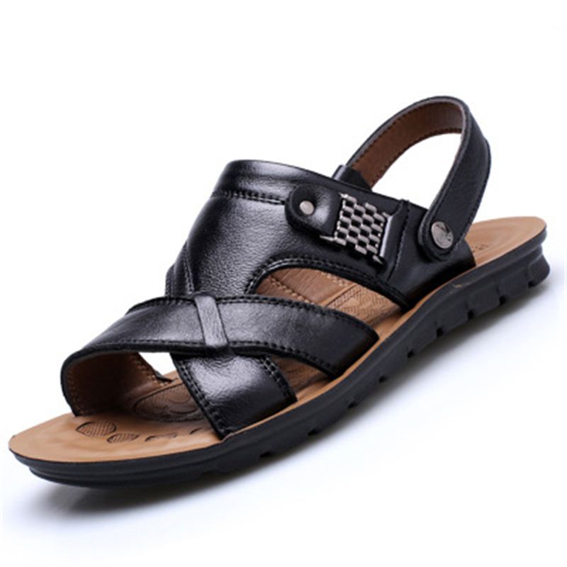 mens leather slippers sale