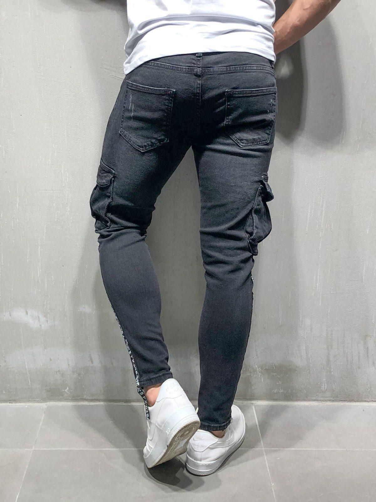 black stretchy jeans