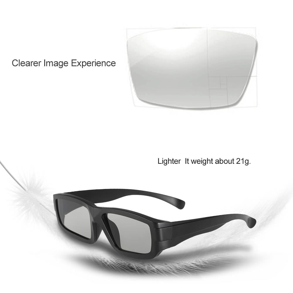 Patético elegante robot Pasiva gafas 3D VR Realidad Virtual Gafas circulares lentes polarizadas para  Sony Panasonic TV Real D