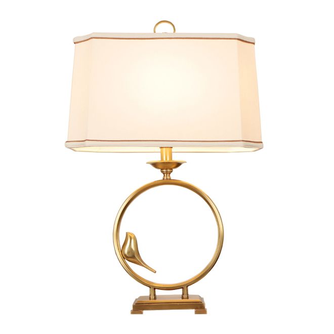 2019 New Chinese Style Copper Bird Table Lamp Retro Desk Light Luxury Hotel Villa Desk Lighting Bedroom Living Room Bedside Led Table Lights From