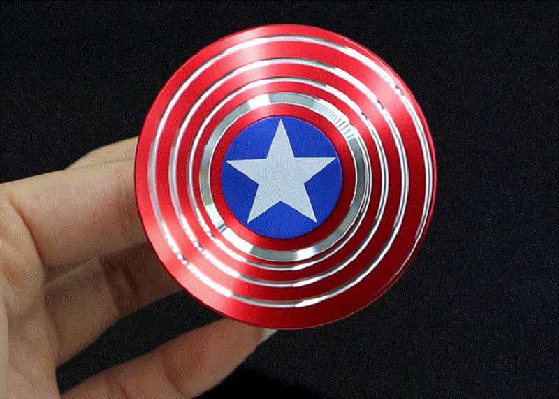 Compre Fidget Spinner Capitan America Escudo Redondo Cinco