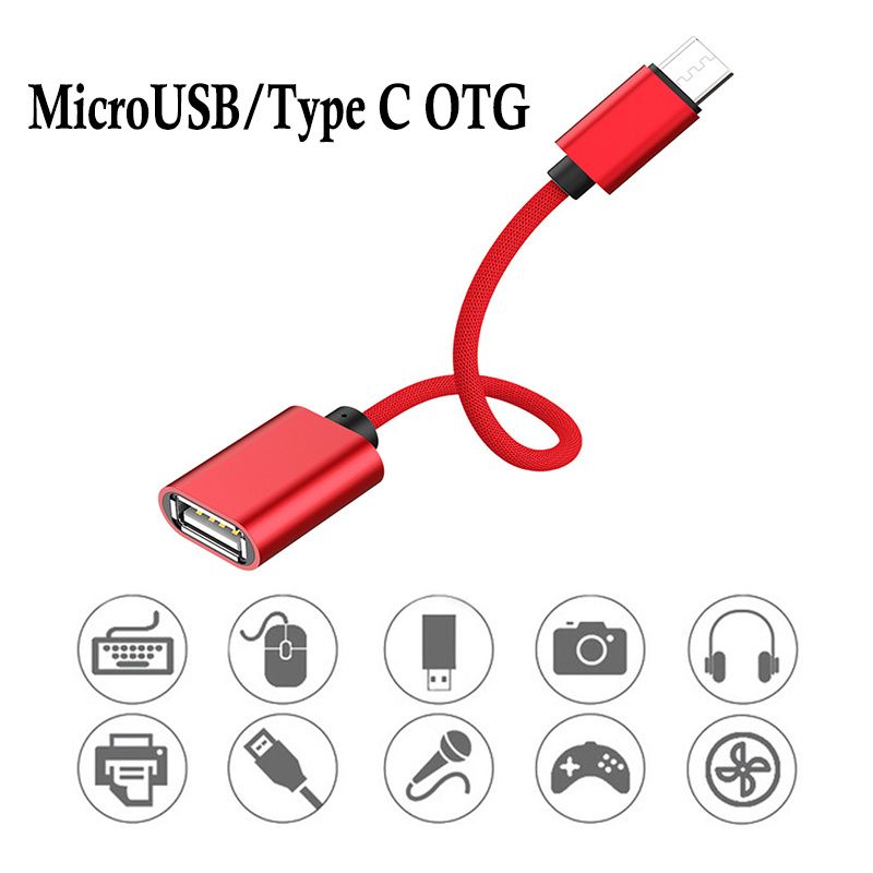 18 cm Micro USB Cable Tipo OTG Cable Gaming OTG Adaptador Teléfono Juego