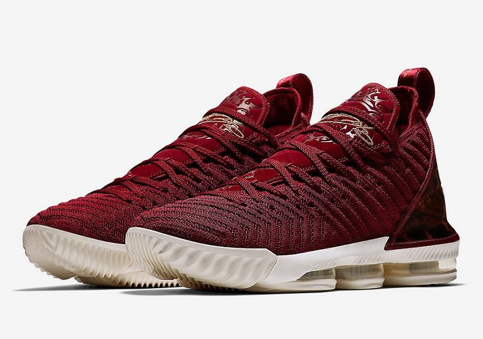 maroon lebron 16