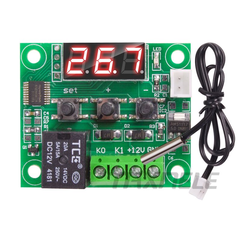 W1209 Digital Thermostat Module Temperature Control Switch Module+NTC Sensor
