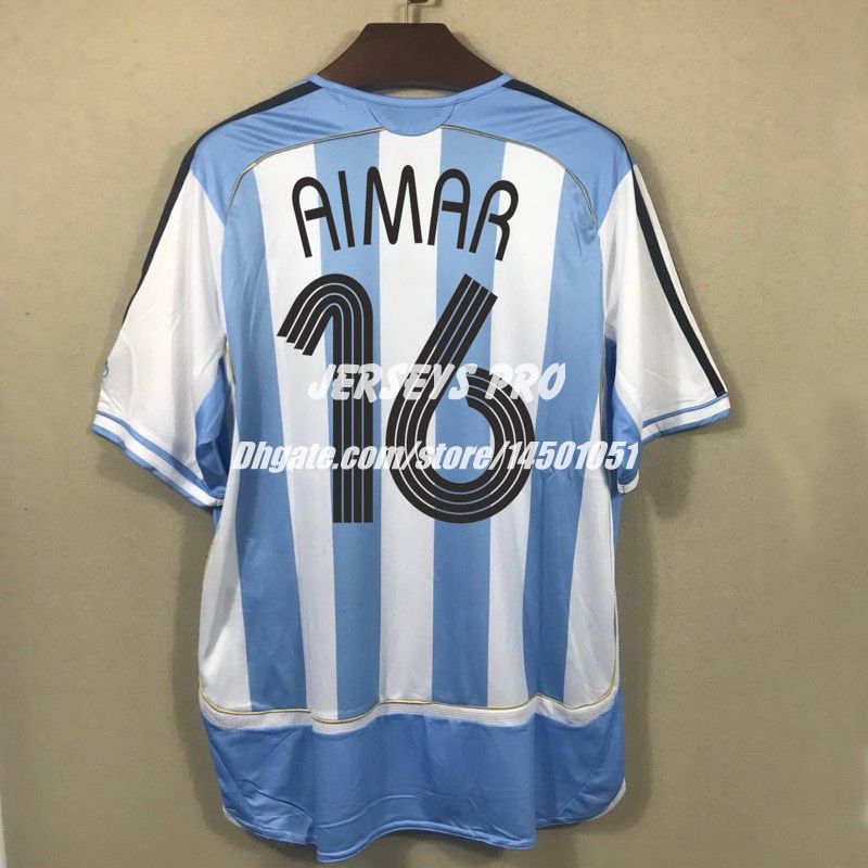 Conceder hipótesis vino Retro Camiseta De Fútbol Pablo Aimar Argentina WORLD CUP 2006 Camisas De Origen Kit Camiseta De Futbol Román Riquelme Crespo Pablo Aimar Heinz Messi Por Jerseyspro, 12,57 € | DHgate Conceder hipótesis vino Retro Camiseta De Fútbol Pablo Aimar Argentina WORLD CUP 2006 Camisas De Origen Kit Camiseta De Futbol Román Riquelme Crespo Pablo Aimar Heinz Messi Por Jerseyspro, 12,57 € | DHgate