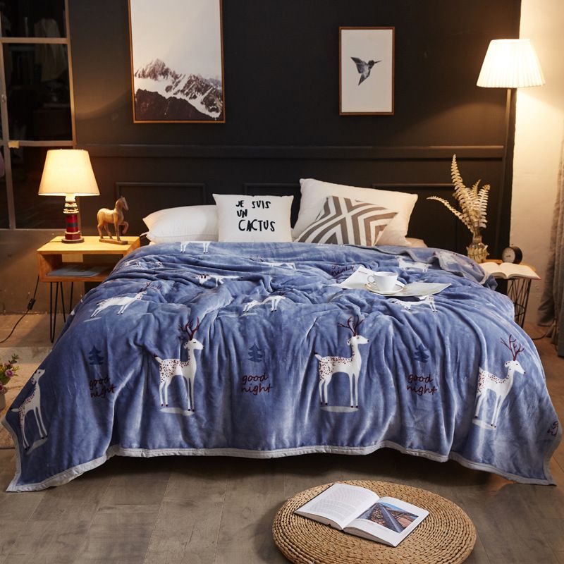 Household Textile Bedding Blanket C Velvet Single Double Lamb Textile Bedding Blanket C Velvet