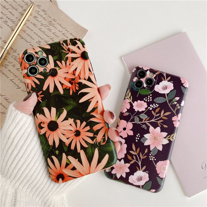 IMD Wild Flower Daisy Floral Summer TPU Mobile Phone Case Cover For