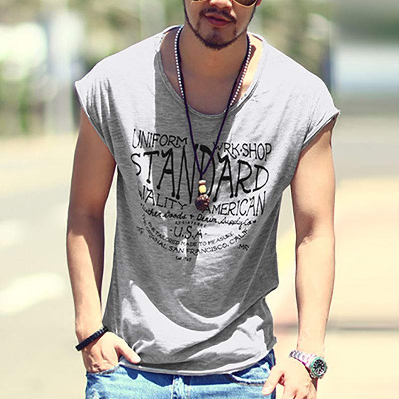 deep neck t shirt mens