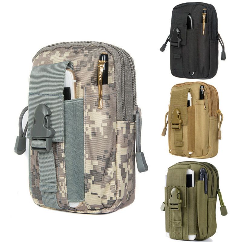 Tactical Molle Pouch Belt Waist Pack Bag Military Waist Fanny Pack Phone Pocket