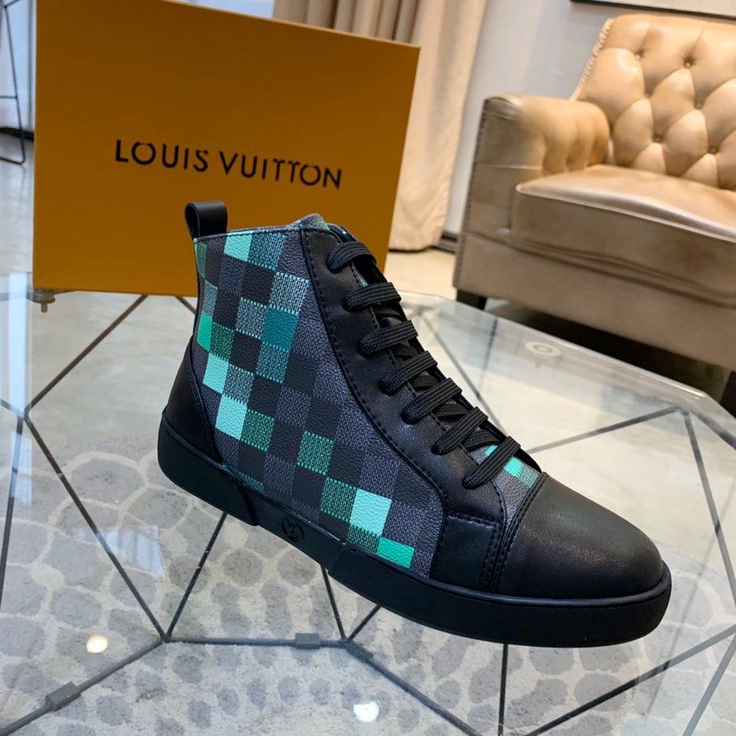 2020 Louis Vuitton Shoes LV Cuero De Alta Top Zapatos Botas, Suela De Goma  Para Hombre De Las Zapatillas De Deporte Ace Velocidad Formadores Luz Zapatos  Casuales De Alta Top De 139,48 €