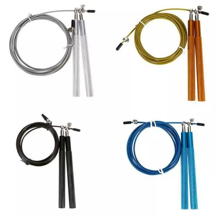 2021 Metal Handles Speed Skipping Skip Ropes Outdoor Fitness Gym ...