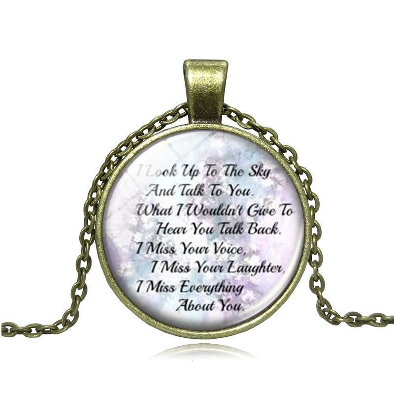 necklace in memory of a loved one