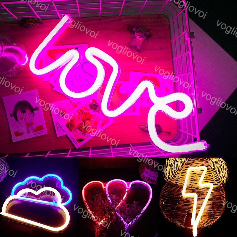 compre llevo la muestra de neon decoraciones de la boda del partido de navidad smd2835 luz luz de noche cubierta del amor del corazon de la nube