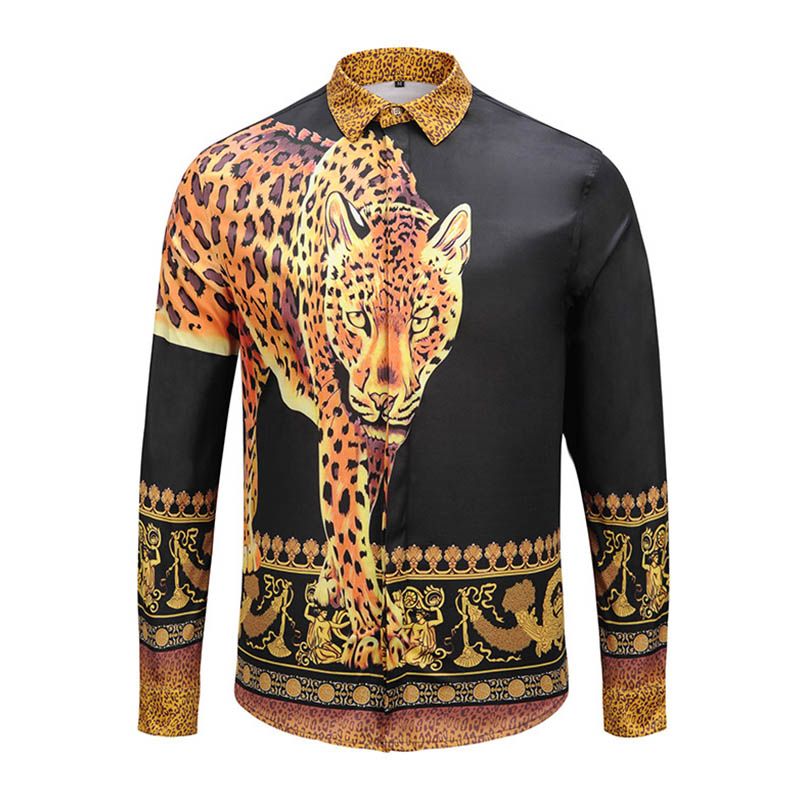 tiger print shirt mens