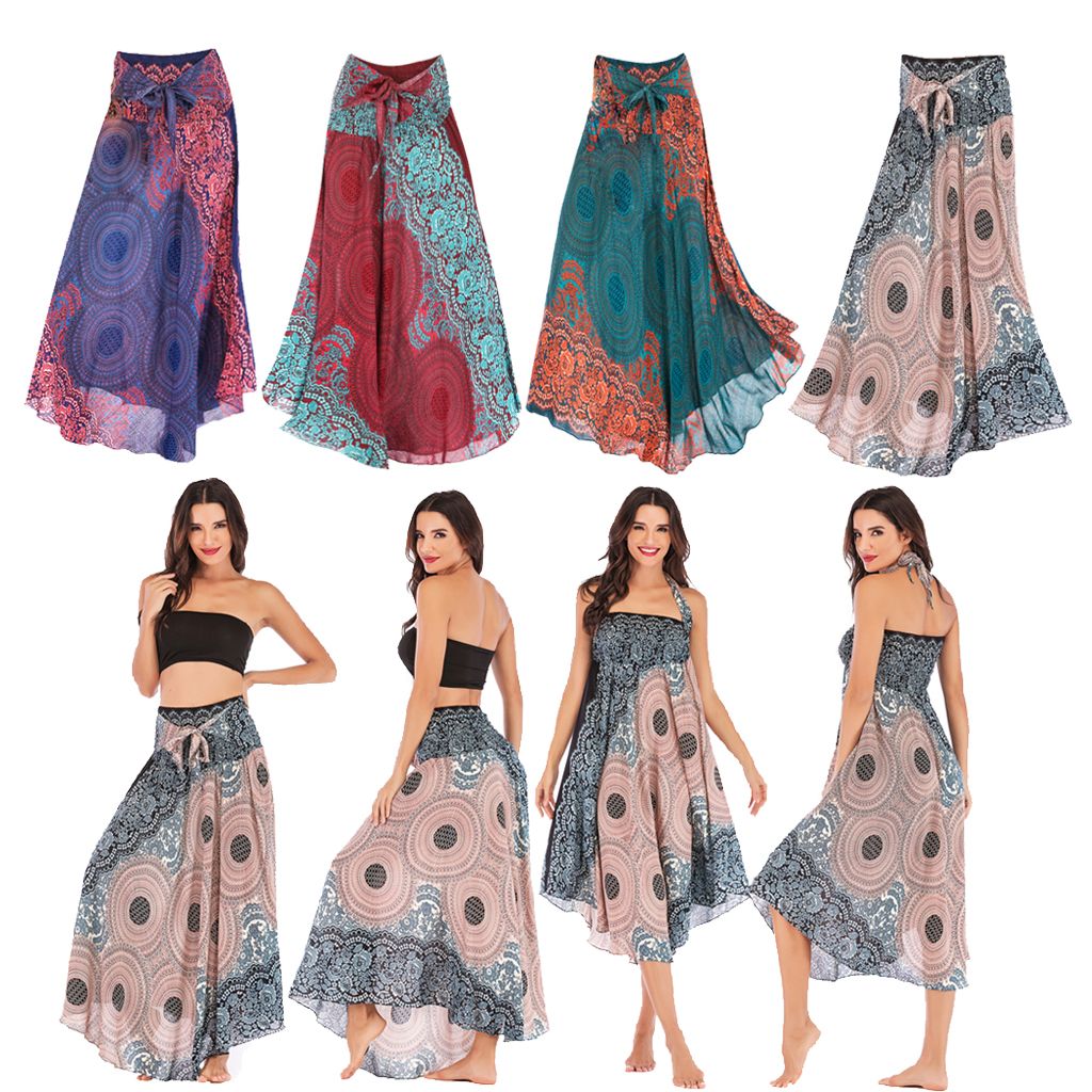 long boho maxi skirt